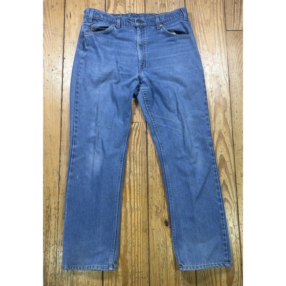 Vintage Levi's 501 Jeans 1980s Made In USA Orange Tab Size 36x30 Denim